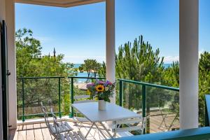 Pyla Plage - appartement vue mer - Perle(o)的阳台或露台