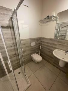 Koupelna v ubytování B&B Le Albare