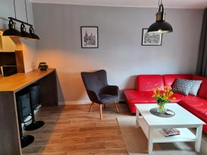 Posezení v ubytování Apartament Wyszyńskiego Szczecin Polska