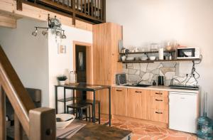 A cozinha ou cozinha compacta de Apartmány u Kameníka - Třeboň