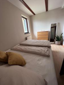 Tempat tidur dalam kamar di Vineyard cottage Skriti raj