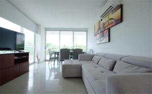 Uma área de estar em Santa Marta Apartamento en Bello Horizonte