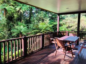 A balcony or terrace at The Ferns Hideaway