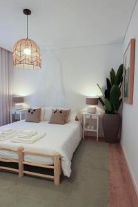 Posteľ alebo postele v izbe v ubytovaní Quinta de São Pedro