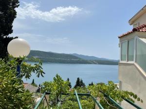 a view of a lake from a house at Holiday Home Blanka in Neum