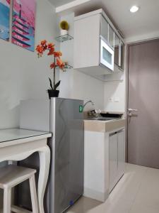 Dapur atau dapur kecil di Vasanta Innopark Appartement