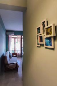 Χώρος καθιστικού στο Seampathia apartments