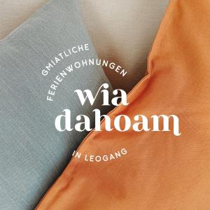 a sign that says whaadinamn on a shirt at Wia dahoam in Leogang