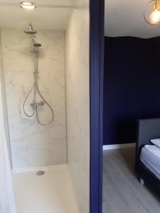 a bathroom with a shower in a room at Vic Va la Vie in Éprave +36 photos