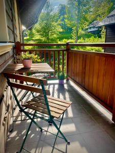 Balkón nebo terasa v ubytování Apartmán Hubertus No. 17