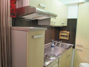 Kuchyň nebo kuchyňský kout v ubytování Appartement 26