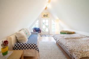 Postel nebo postele na pokoji v ubytování Ferienhaus Robier