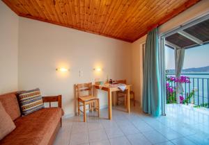 Balkón nebo terasa v ubytování Aggelika Apartments