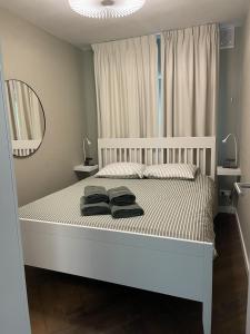Postel nebo postele na pokoji v ubytování Comfortabel tot rust komen in het Veluwse bos