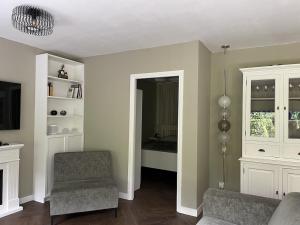 Posezení v ubytování Comfortabel tot rust komen in het Veluwse bos