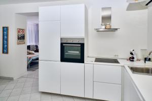 Kuchyň nebo kuchyňský kout v ubytování NOVIGRAD BOUTIQUE APARTMENT
