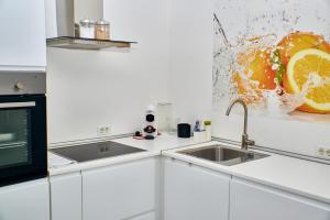 Kuchyň nebo kuchyňský kout v ubytování NOVIGRAD BOUTIQUE APARTMENT