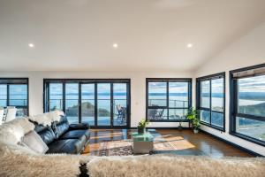 Χώρος καθιστικού στο Waterview - Freycinet Holiday Houses