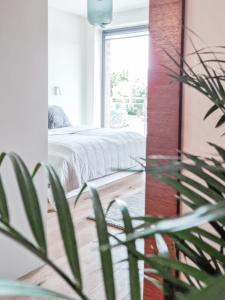 Posteľ alebo postele v izbe v ubytovaní Apartament VIP CENTRUM