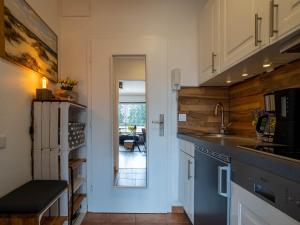 Kuchyň nebo kuchyňský kout v ubytování Ferienwohnung Abendsonne