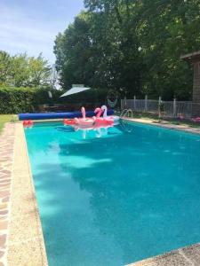 Bazén v ubytovaní Manoir somptueux à Messas avec piscine privée et grand jardin. alebo v jeho blízkosti