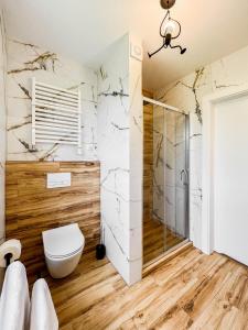 Koupelna v ubytování Apartament Ptasi Śpiew