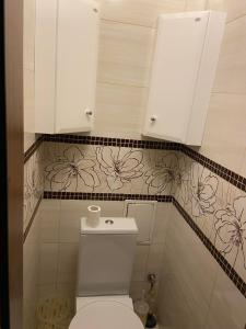 a bathroom with a white toilet in a room at Mieszkanko na Traugutta in Płock