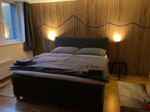 Postel nebo postele na pokoji v ubytování Apartmán O18 - Kleč