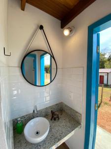 A bathroom at Espaço Tropicália