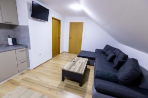 - un salon avec un canapé et une table basse dans l'établissement Apartmani Tomšić, à Darda