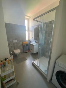 Koupelna v ubytování Apartmán na náměstí