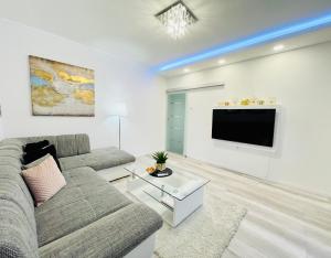 Μια τηλεόραση ή/και κέντρο ψυχαγωγίας στο Apartment "Mimoza 1" self check-in, self check-out
