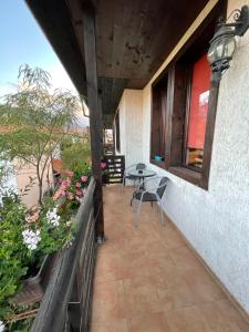 Balkón nebo terasa v ubytování Guest house Elit