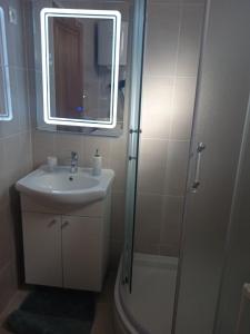 Koupelna v ubytování Apartments Jela