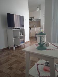 TV a/nebo společenská místnost v ubytování Apartments Jela