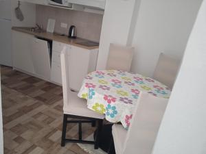 Kuchyň nebo kuchyňský kout v ubytování Apartments Jela