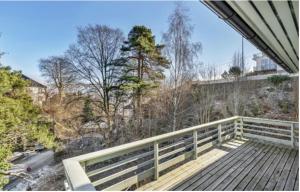 a view from the balcony of a house at Arendalsuka - Fin enebolig, sentralt og sjønært,gratis parkering 4 rom 3 bad 2 stuer in Arendal