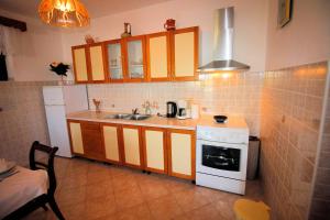 Kuchyň nebo kuchyňský kout v ubytování Apartment Djurdjica