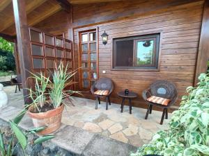 Zahrada ubytování 1 Cabaña Ecologica