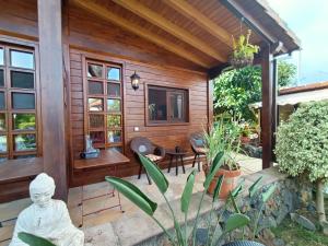 Zahrada ubytování 1 Cabaña Ecologica