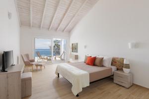 TV a/nebo společenská místnost v ubytování Nisos Villas Corfu