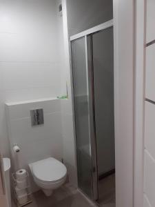 Kúpeľňa v ubytovaní Apartament na Wydmach
