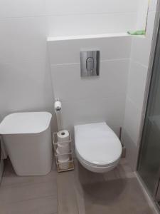 Kúpeľňa v ubytovaní Apartament na Wydmach
