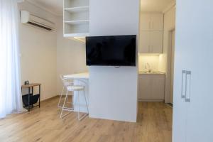Kuchyň nebo kuchyňský kout v ubytování Cozy Studio Komotini