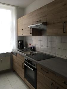 Kuchyň nebo kuchyňský kout v ubytování City-Appartement 3.2.