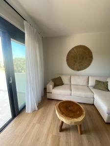 A seating area at VIP luxury apartment in the Town of Lefkada