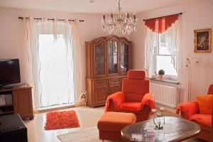 Posezení v ubytování Ferienwohnung im Erzgebirge in Gelenau