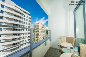 Balkon lub taras w obiekcie Baltic Apartments - Sun Towers