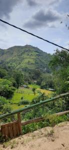 vistas a una colina con un campo verde en New green leaf resort, en Ella