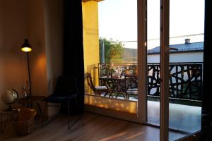 A balcony or terrace at Apartmán - modern home